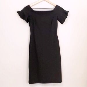 Gianni Bini Off Shoulder Ruffle Sleeve Midi Dress